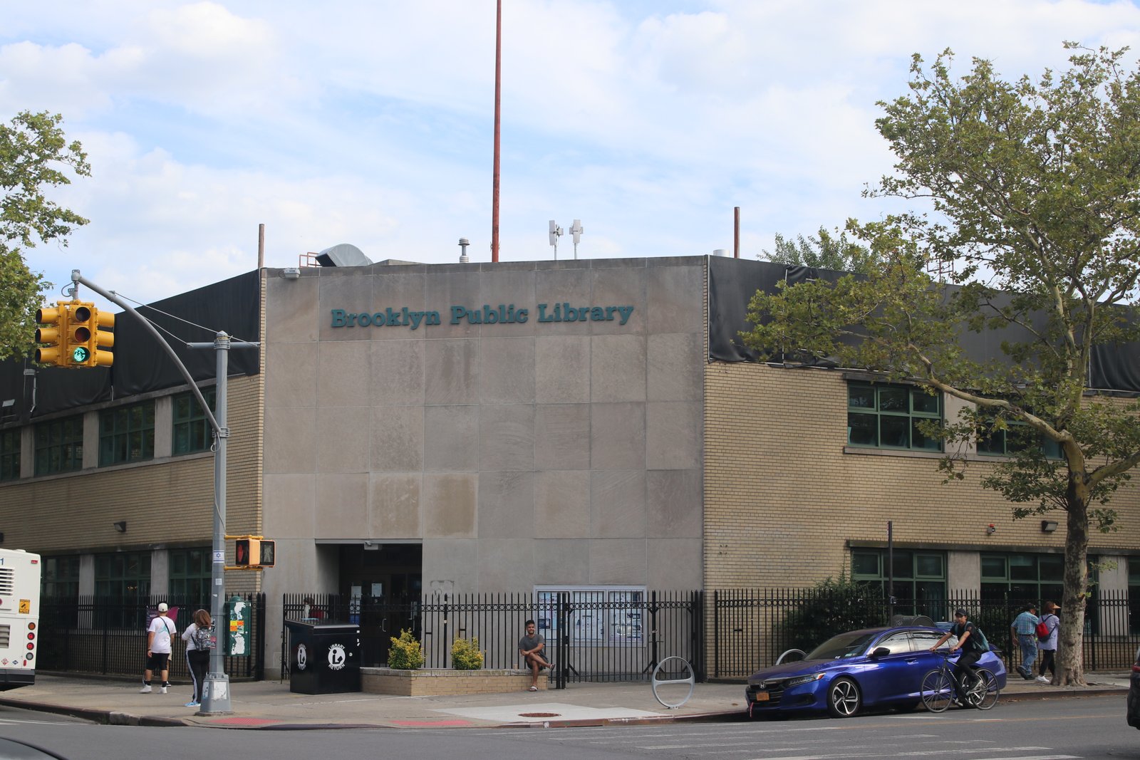 Mapleton Library at 17th Avenue and 60th Street in 2023, before its current renovation closure.