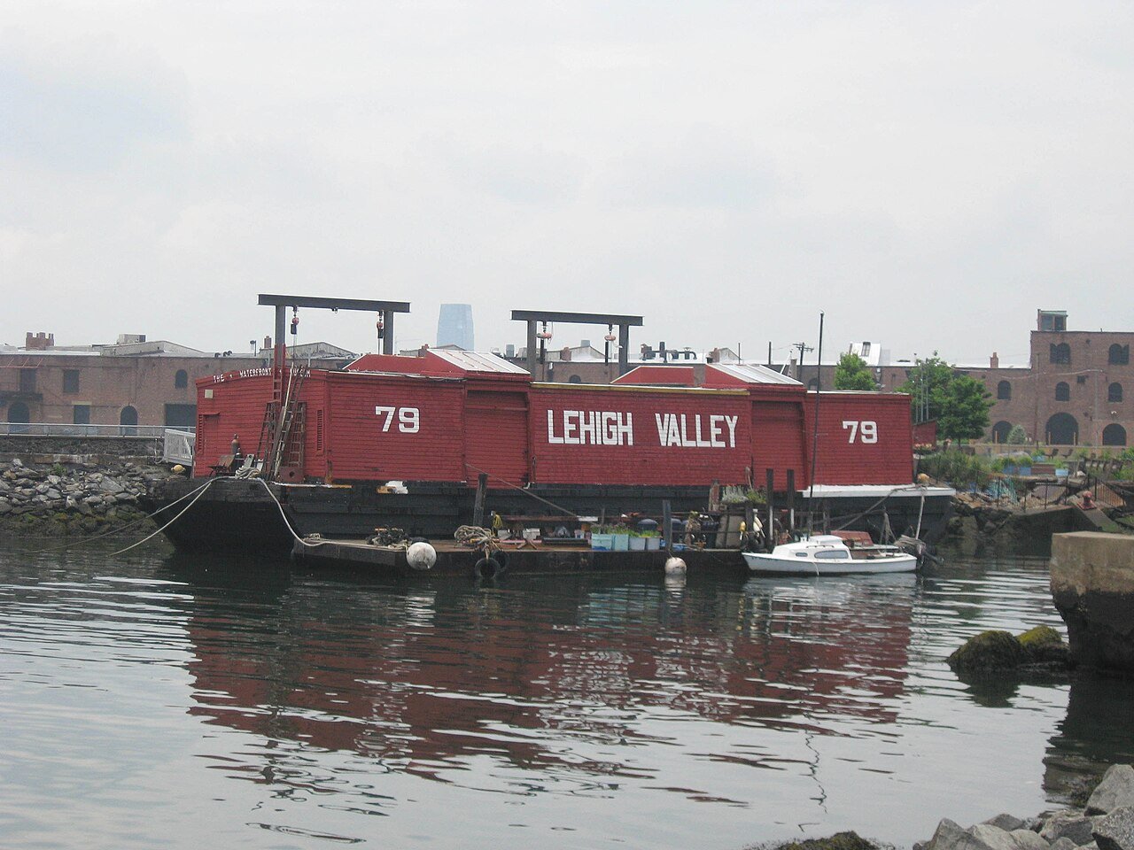 Lehigh Valley No. 79 at its Red Hook museum mooring, photographed in 2008