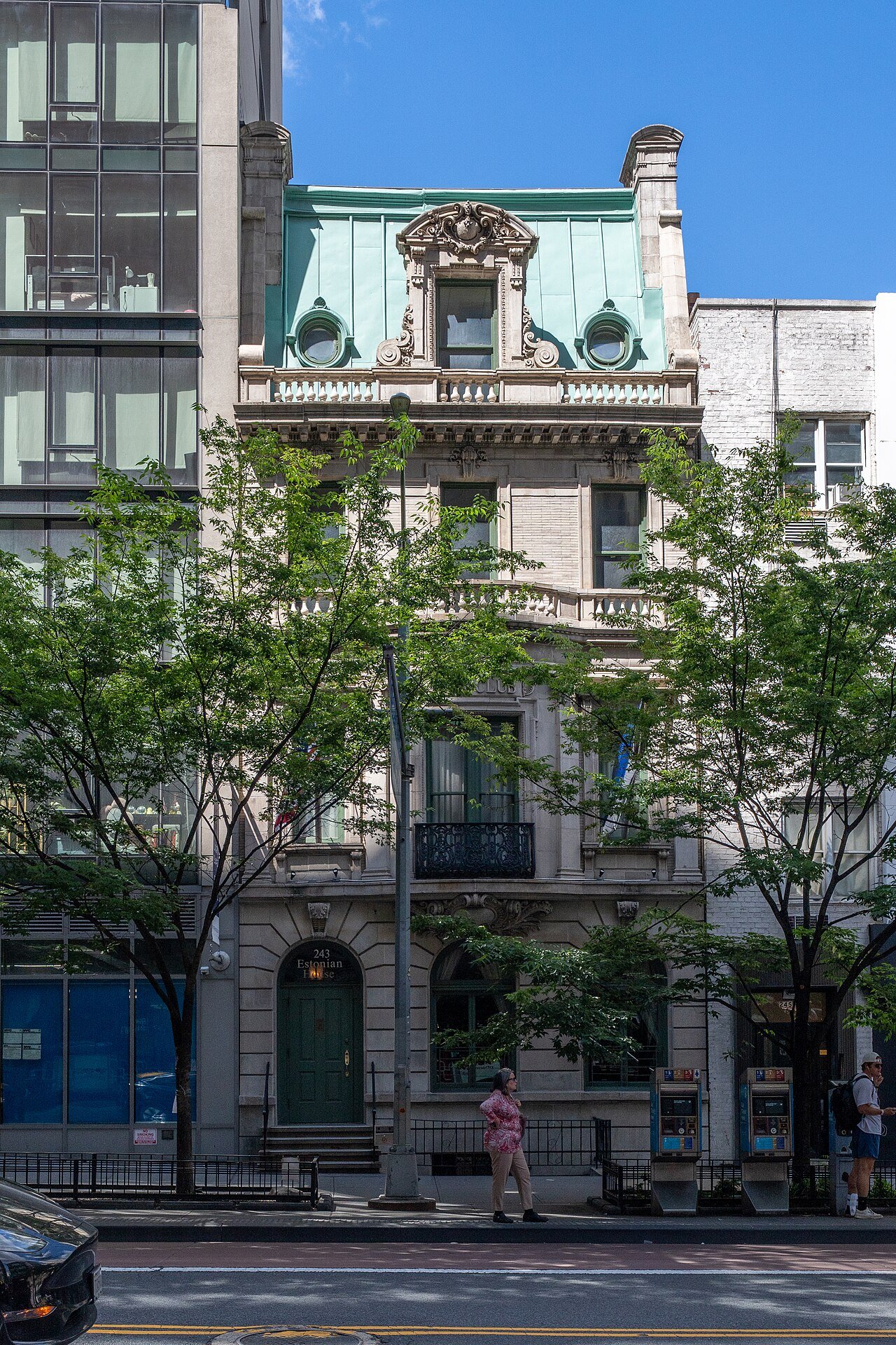 Civic Club, now New York Estonian House, with its curved window and steep roof in 2026