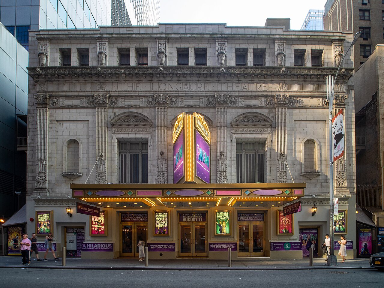 Longacre Theatre, photographed in 2019