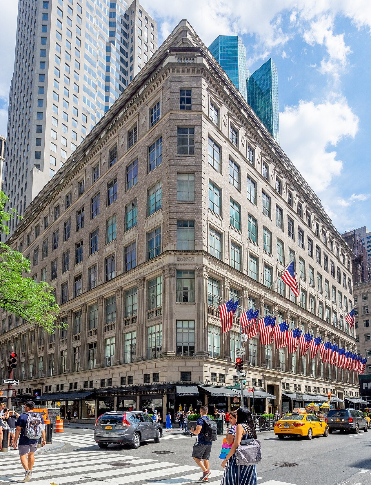 Saks Fifth Avenue exterior, photographed 2019