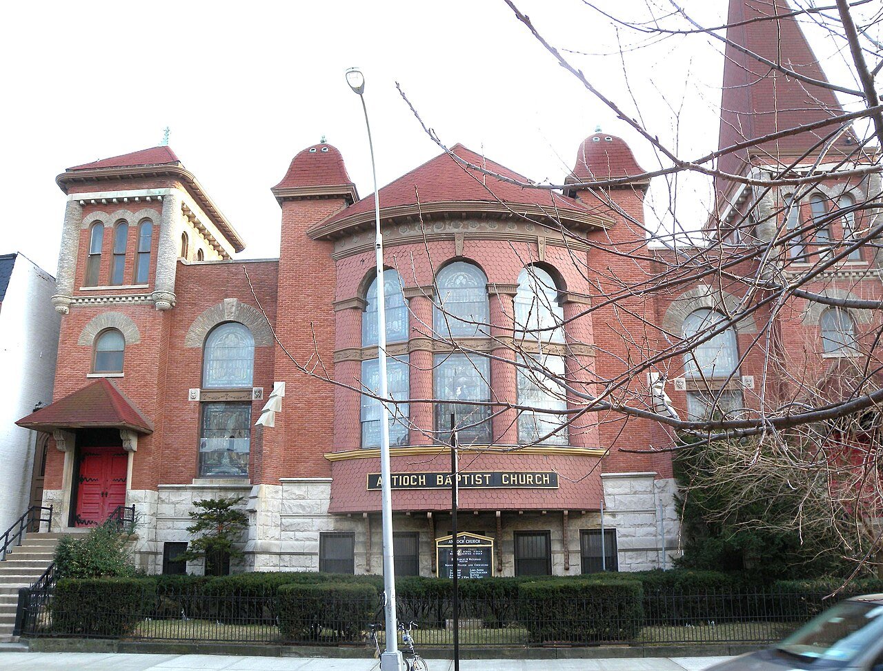 Antioch Baptist Church and Church House exterior