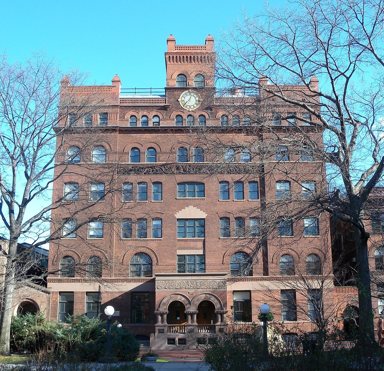 Pratt Institute Main Building and Campus exterior