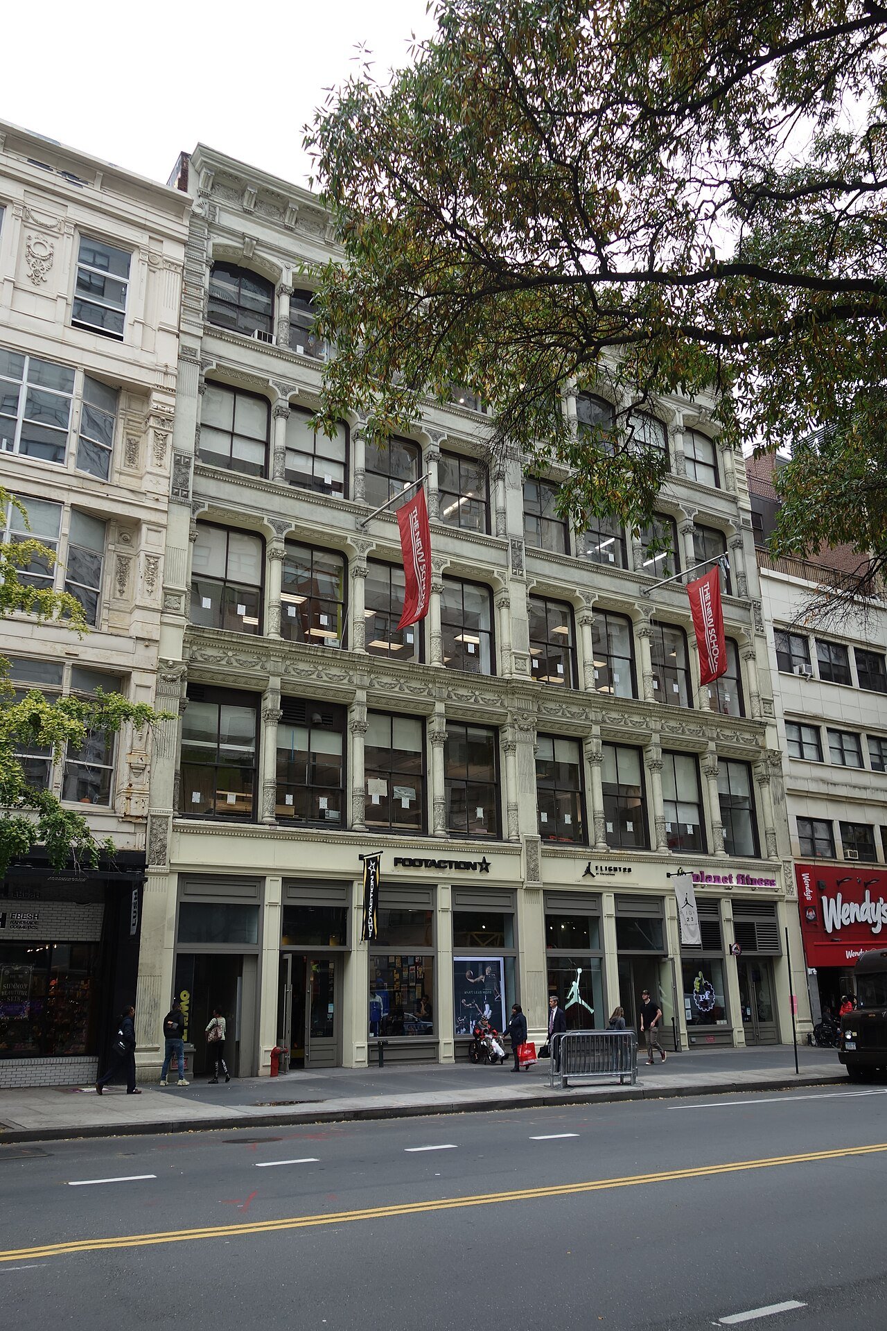 Baumann Brothers building with its decorated cast-iron front in 2019